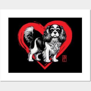 I Love My Cavalier King Charles Spaniel - I Love my dog - Sociable dog Posters and Art